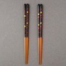[CHOPSTICKS] PAIR MOONLIGHT WITH CHOPSTICK REST (22.5cm) | CRYSTAL | WAKASA LACQUERWARE