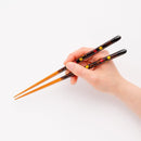 [CHOPSTICKS] PAIR MOONLIGHT WITH CHOPSTICK REST (22.5cm) | CRYSTAL | WAKASA LACQUERWARE