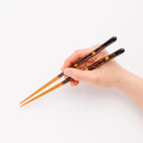 [CHOPSTICKS] PAIR MOONLIGHT WITH CHOPSTICK REST (22.5cm) | CRYSTAL | WAKASA LACQUERWARE