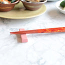 [CHOPSTICKS] PAIR NIGHT SKY WITH CHOPSTICK REST (22.5cm) | CRYSTAL | WAKASA LACQUERWARE