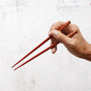 [ตะเกียบ] มือแกะสลัก Chinkin Kotobuki Seikaiha (2 คู่) | Hashimoto Kousaku Sikki | wajima lacquer