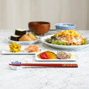 [ตะเกียบ] มือแกะสลัก Chinkin Kotobuki Seikaiha (2 คู่) | Hashimoto Kousaku Sikki | wajima lacquer