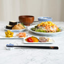 [젓가락] 손으로 그린 ​​금 또는 실버 Lacqur 후지 벚꽃 검은 색 (1 세트) | 하시모토 쿠쿠 쿠 시키 | 와지 마 래커