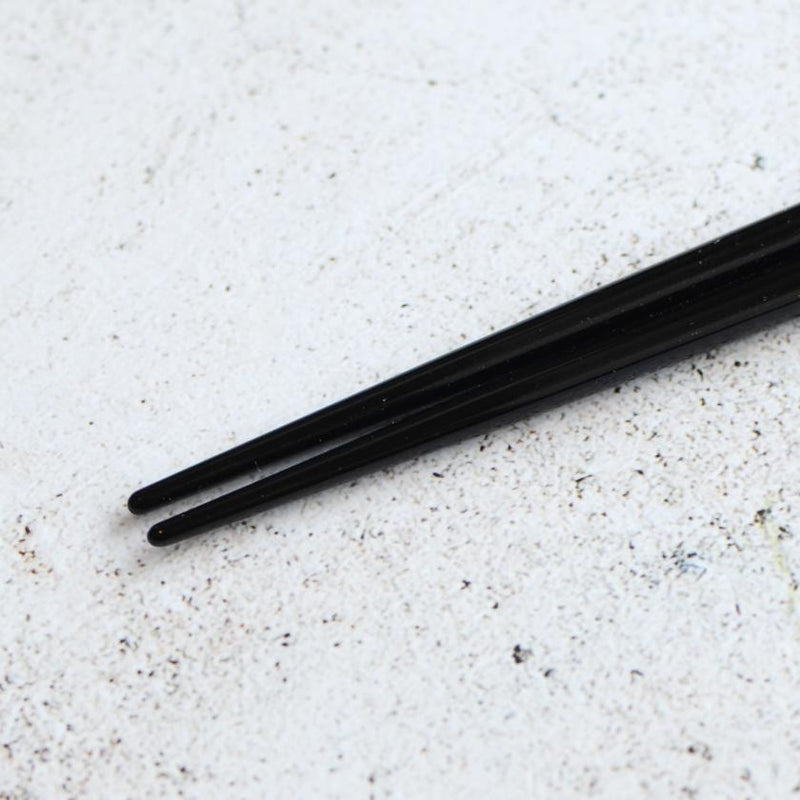 [CHOPSTICKS] HAND-DRAWN GOLD OR SILVER LACQUR SPRAYBLACK (1 SET) | HASHIMOTO KOUSAKU SIKKI | WAJIMA LACQUER