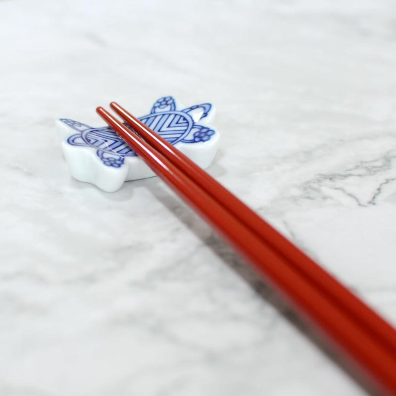 [筷子]手繪金或銀LACQUR梅紅色（1套）| Hashimoto Kousaku Sikki | Wajima漆器