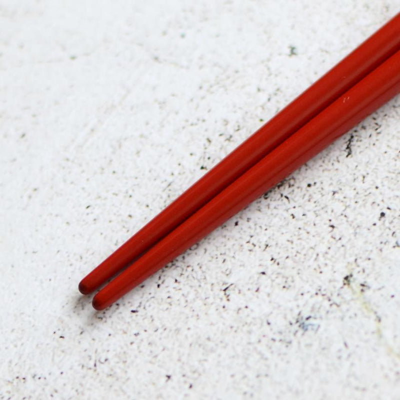 [筷子]兒童日本黃道帶兔子紅色（1套）| Hashimoto Kousaku Sikki | Wajima漆器