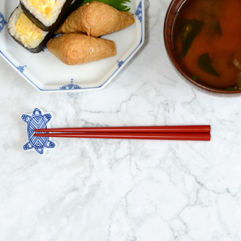 [筷子]兒童日本黃道帶綿羊紅色（1套）| Hashimoto Kousaku Sikki | Wajima漆器
