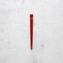 [ตะเกียบ] Japanese Zodiac Monkey Red สำหรับเด็ก (1 ชุด) | Hashimoto Kousaku Sikki | wajima lacquer