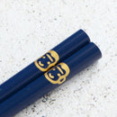 [ตะเกียบ] Japanese Zodiac Monkey Blue สำหรับเด็ก (1 ชุด) | Hashimoto Kousaku Sikki | wajima lacquer
