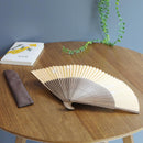 [HAND FAN] WOMEN'S ORANGE RABBIT (WITH FAN BAG) | NAGOYA FOLDING FAN | SUEHIRODO