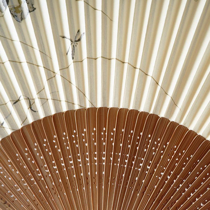 [手扇]男士葫蘆和蜻蜓（帶有風扇袋）|名古屋折疊風扇| Suehirodo
