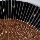 [HAND FAN] MEN'S BLACK SHIBUHIKI CHIDORI (WITH FAN BAG) | NAGOYA FOLDING FAN | SUEHIRODO