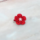 [액세서리 4 개] Akane (라운드 브로치, 육각 브로치, 헤어 클립, 헤어 엘라스틱) | J. Flavor * 헝겊 꽃 액세서리 | 츠마미 칸자시