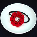 [액세서리 4 개] Akane (라운드 브로치, 육각 브로치, 헤어 클립, 헤어 엘라스틱) | J. Flavor * 헝겊 꽃 액세서리 | 츠마미 칸자시