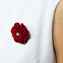 [액세서리 4 개] Akane (라운드 브로치, 육각 브로치, 헤어 클립, 헤어 엘라스틱) | J. Flavor * 헝겊 꽃 액세서리 | 츠마미 칸자시