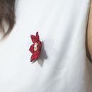 [액세서리 4 개] Akane (라운드 브로치, 육각 브로치, 헤어 클립, 헤어 엘라스틱) | J. Flavor * 헝겊 꽃 액세서리 | 츠마미 칸자시