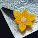 [부품 4 건] 골 드 (머리핀, 모자 바늘 브로치, 귀걸이, 머리핀) | J. 맛 * 천 꽃 부품 | TSUMAMI KANZASHI