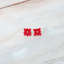 [附件4件]猩紅色（胸針，鏈條手鐲，耳環，吊墜）| tsumami kanzashi