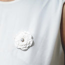 [부품 4 건] 면 (머리핀, 머리핀, 브로치, 펜던트) | J. 맛 * 천 꽃 부품 | TSUMAMI KANZASHI