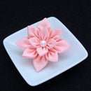 [配件4件]櫻花（奶酪，三角形胸針，方形胸針，圓胸針）| tsumami kanzashi