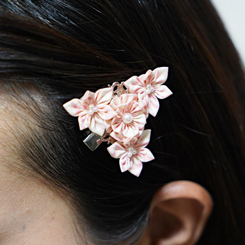 [ACCESSORY 4 PIECES] WILLOW WOOD (BROOCH, HAIR CLIP, RING, EARRINGS) | TSUMAMI KANZASHI