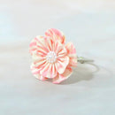 [附件4件]柳樹（胸針，髮夾，戒指，耳環）| tsumami kanzashi