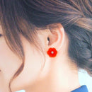 [ACCESSORY] CLOTH FLOWER KOUJI (ORANGE) | TSUMAMI KANZASHI