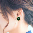 [配件]布花senryoku（綠色）| tsumami kanzashi