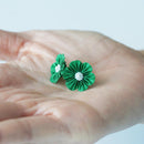 [配件]布花senryoku（綠色）| tsumami kanzashi