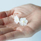 [อุปกรณ์เสริม] ผ้า Gofun ดอกไม้ (สีขาว) | Tsumami Kanzashi
