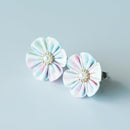 [ACCESSORY] CLOTH FLOWER LIBERTY PRINT WILTSHIRE (LIGHT PINK) | TSUMAMI KANZASHI