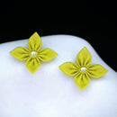 [ACCESSORY] CLOTH FLOWER SUNNY YELLOW | TSUMAMI KANZASHI | e TSUMAMI