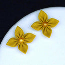 [ACCESSORY] CLOTH FLOWER CANARY COLORS | TSUMAMI KANZASHI | e TSUMAMI