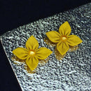 [ACCESSORY] CLOTH FLOWER CANARY COLORS | TSUMAMI KANZASHI | e TSUMAMI