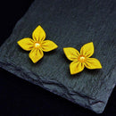 [ACCESSORY 3 COLORS SET] CLOTH FLOWER EARTH COLOR | TSUMAMI KANZASHI | e TSUMAMI