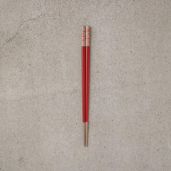 [筷子] Kaze紅色（1set）| 18禪|漆器