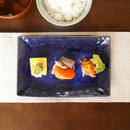 [SQUARE PLATE] INDIGO B (M) | OTANI WARE | ONISHI TOKI