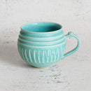 [MUG 2 PIECES SET] TURQUOISE BLUE & LAPIS GLAZE | OTANI WARE | OTANIYAKI TAMURA 1795