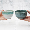 WHITE KARATSU & HEKIRYOKU KARATSU 2-PIECE BOWL SET | OTANI WARE