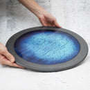 [PLATE] INDIGO (SPACE, RIM) | MORI TOKI | OTANI WARE