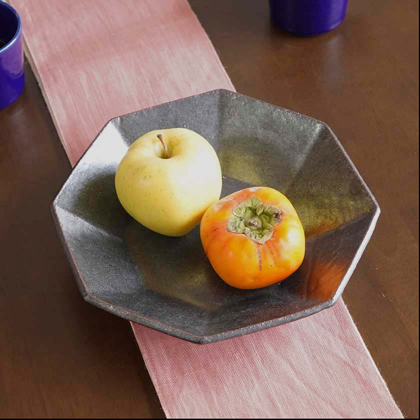 [BOWL] OCTAGONAL BLACK GLAZE | YOSHIMI GAMA | OTANI WARE ｜Made in Japan ...