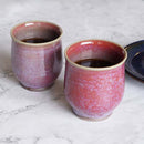 OTANI-WARE COUPLE'S JAPANESE TEA CUP SET - CINNABAR | YOSHIMI GAMA