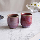 OTANI-WARE COUPLE'S JAPANESE TEA CUP SET - CINNABAR | YOSHIMI GAMA