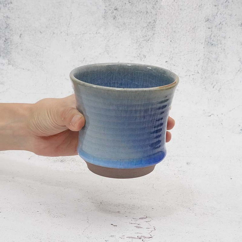 [杯]藍色釉| Yoshimi Gama | Otani Ware.