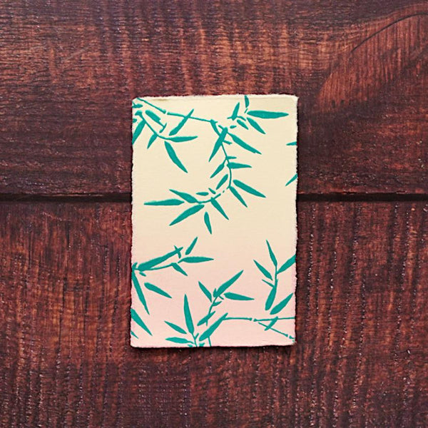 [엽서] 대나무 잔디 핑크 (1 피스) | 카라겐 | 카라 카미