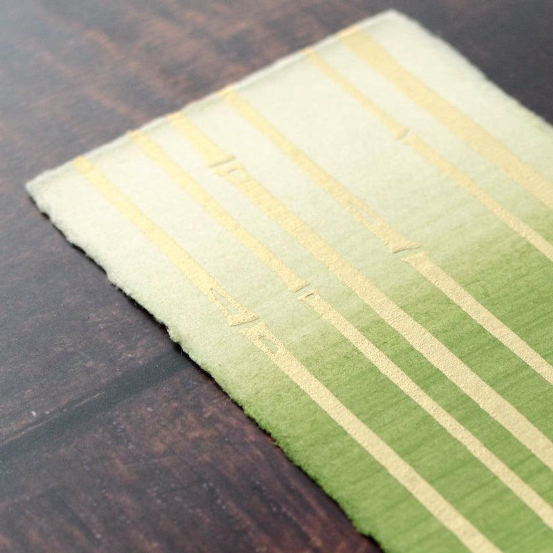 [明信片]竹綠色（3件）| karagen | karakami.
