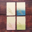 [POST CARDS] NARCISSUS 4 COLOR SET (WHITE, BLUE, PINK, GREEN) | KARAGEN | KARAKAMI