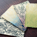 [POST CARDS] PINE TREE 4 COLOR SET (WHITE, BLUE, PINK, GREEN) | KARAGEN | KARAKAMI