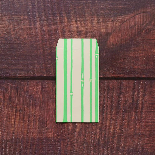 [편지지] 쁘띠 가방 대나무 녹색 (2 개) | 카라겐 | 카라 카미