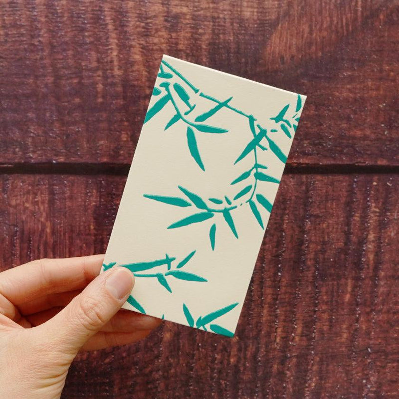 [เครื่องเขียน] ถุงเล็กกระทัดรัดไม้ไผ่หญ้าสีเขียว (2 ชิ้น) | Karagen | Karakami